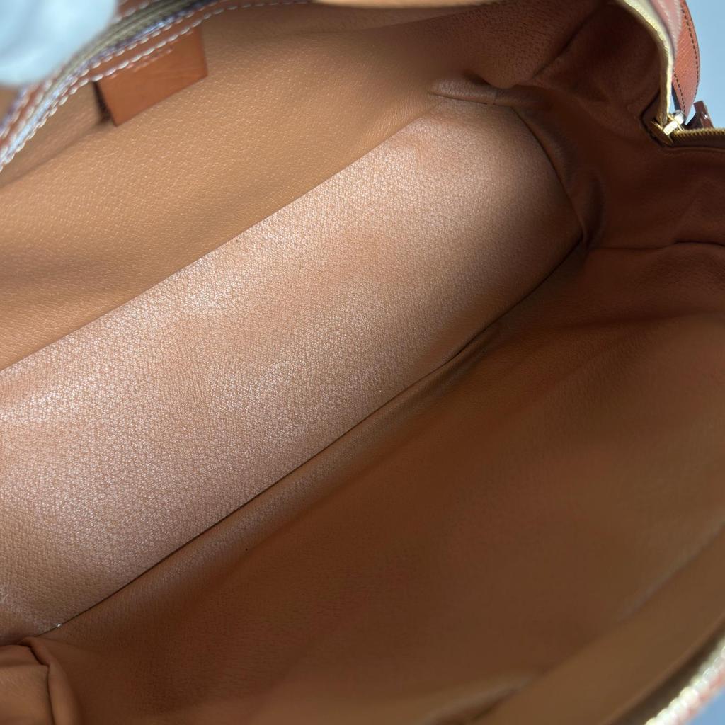 CELINE Macadam Handbag Brown Women used