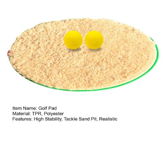 Portable Sand Pit Pad Simulator Feel Real Sand Fly Feedback Strengthened TPR Bottom Sand Trap Training Aid