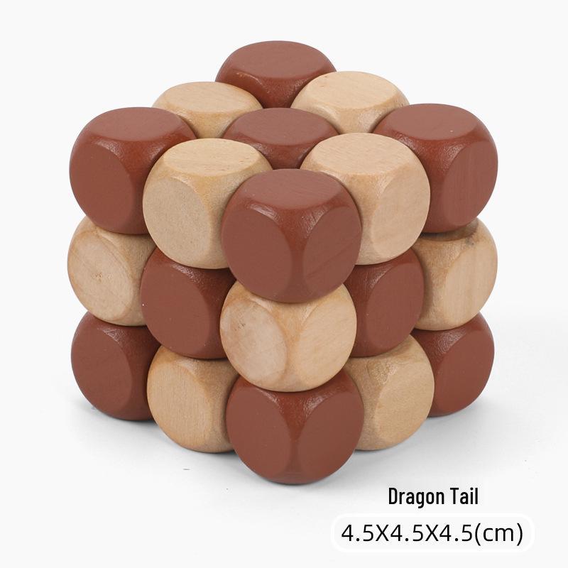 

Детская деревянная головоломка с бусинами «Дракон» - Развивающая, увлекательная и расслабляющая для детей и взрослых