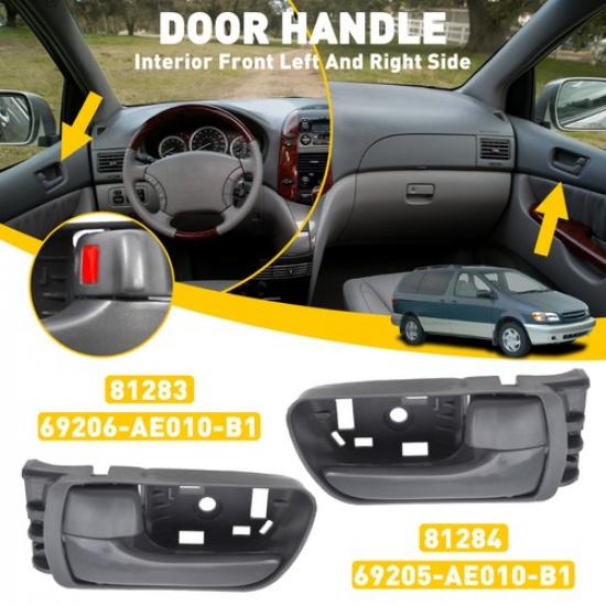 

ide Front Right Interior Door Handle Left 04-10 & Fit Sienna Side Toyota