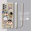 Case for Samsung Galaxy A51 A34 A13 A14 A24 A11 A12 A22 A52 A35 A15 A16 A36 A26 Phone Cover Crayon Cartoon Shin-chan