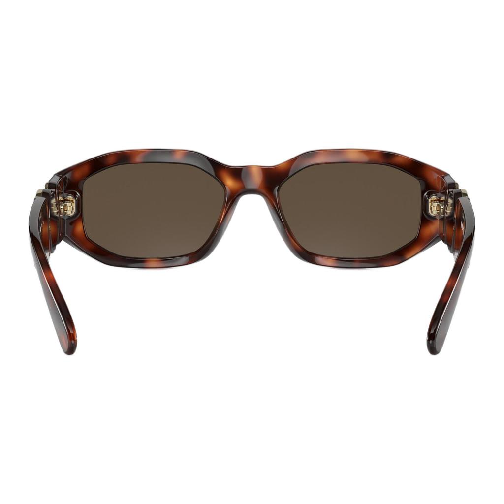 Versace 4361F Elegant Logo Irregular Frame Sunglasses Unisex Sunglasses Tortoise 0VE4361F-521773