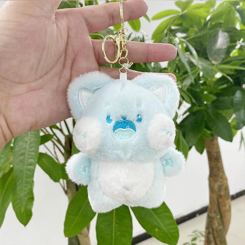 Plush Lovable Mini Cat Hanging Doll Keychain Perfect Companion For Bags And Key Accessories