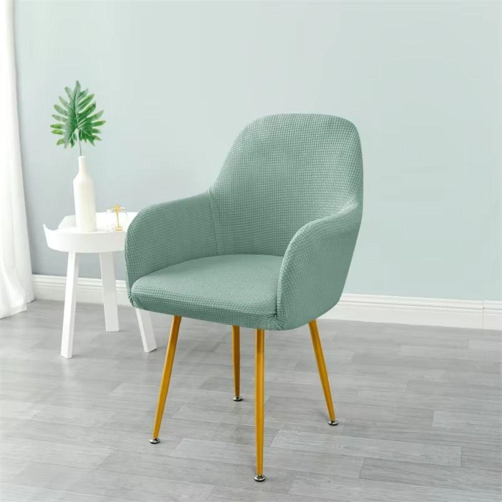 Elastic High Arm Chair Covers Polar Fleece All-in-one Seat Slipcovers Dustproof Adjustable Armchair Covers for Home Wedding
