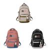 Nylon Large Capacity Dual Shoulder Backpack For College Students With Breathable Cushion Straps