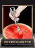 Watermelon , 2-in-1 Stainless Steel Fruit  Watermelon Fork Slicer  Slicer Tool Dual Head Fruit Forks Slicer  Summer Portable Fru