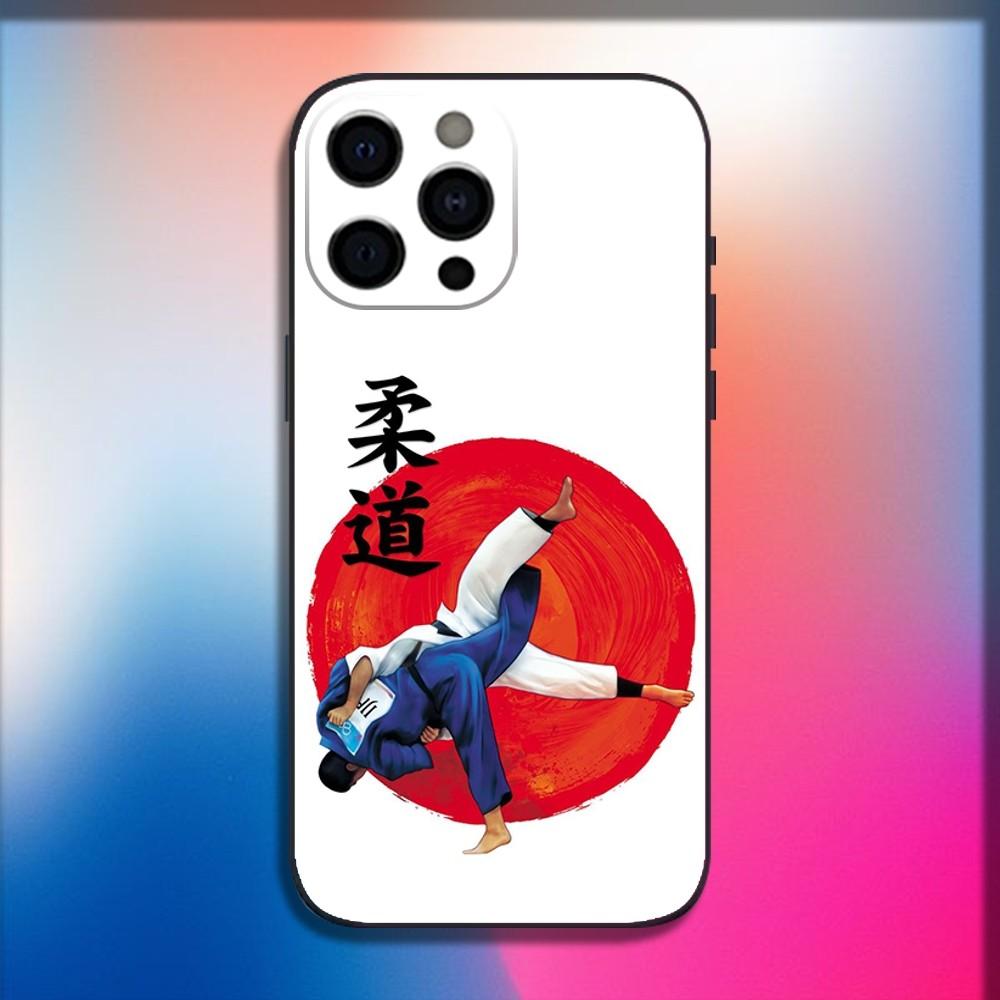 Japan Cool Jujitsu Judo Phone Case For iPhone 16,15,14,13,12,11,Pro,X,XS,Max,XR,Plus,Mini Soft Black Cover