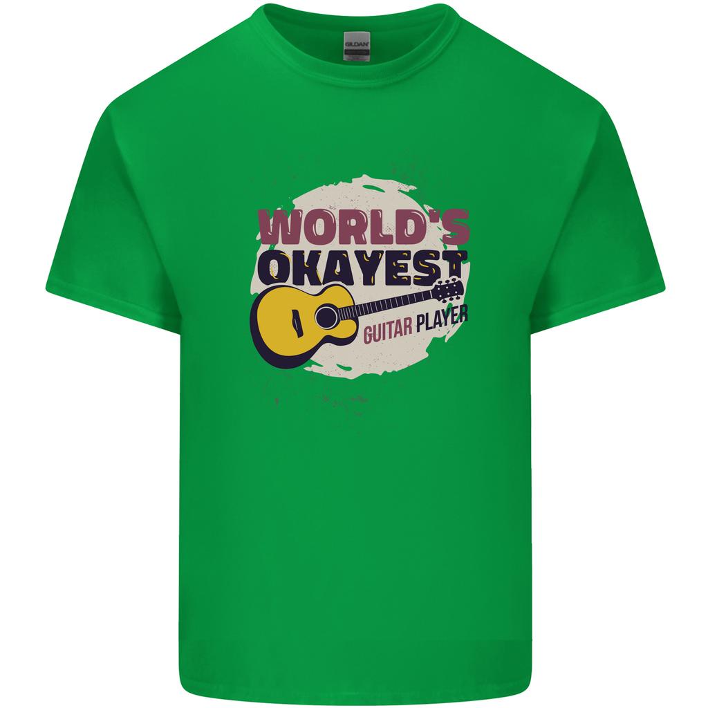 Worlds Okayest Guitar Player Funny Unisexs Light Cotton TShirt