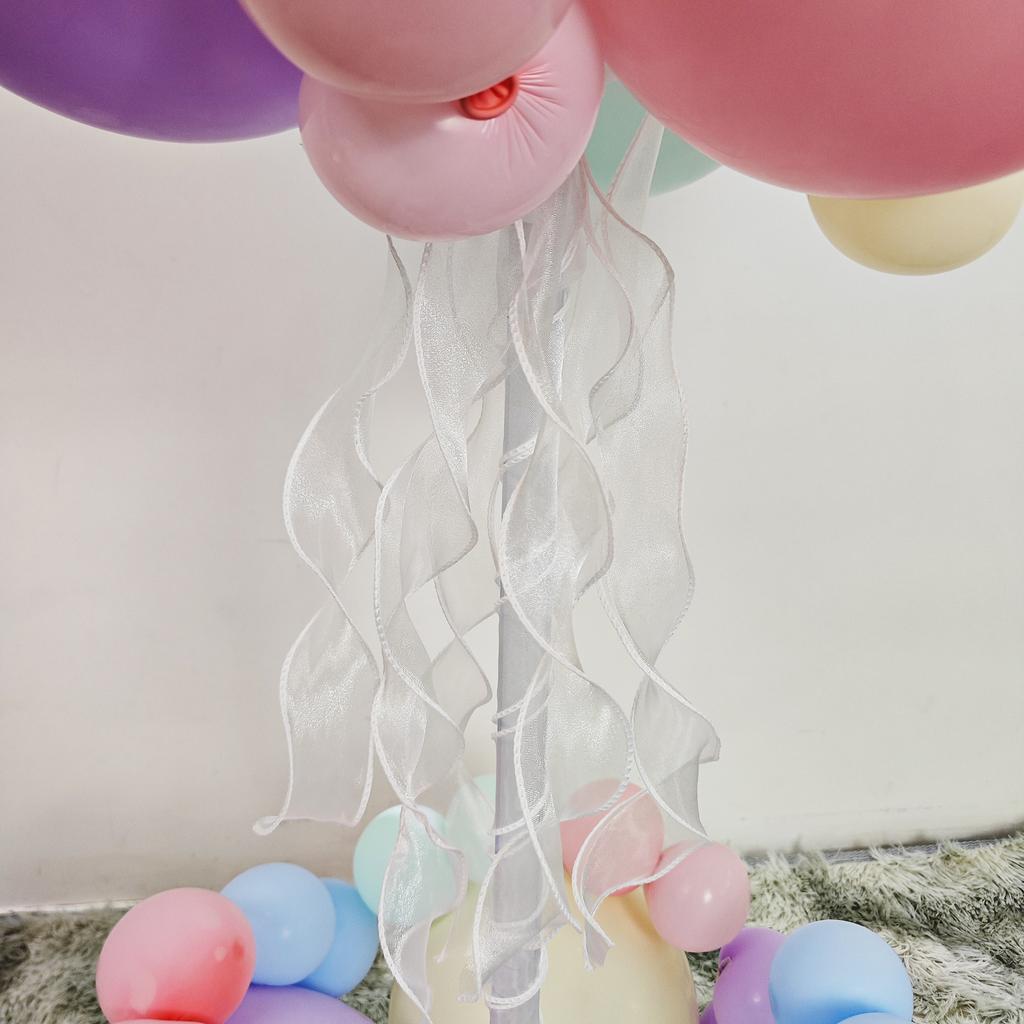 Flower Balloon Stand Column Balloon Chain Ribbon Dot Wedding Party Birthday Decoration Balloon Arch Happy Birthday Balloon Accessories