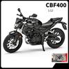 Nový 1/12 Honda CB400F Slitina Model Motocyklu Tlumiče Nesoucí Osvětlení Sběratelská Hračka Auto Dárek pro Dítě