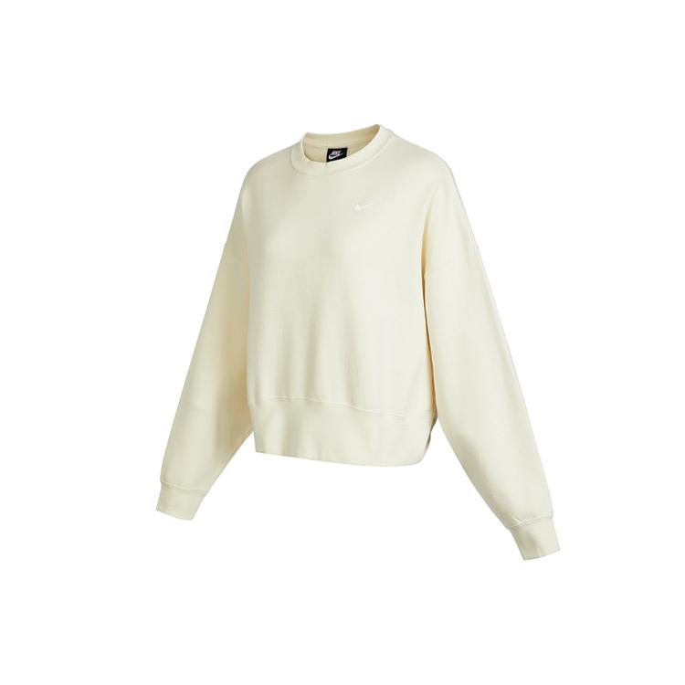 

New Nike Sportswear Essentials Series Sweatshirt Women s Coconut Milk CK0169-113 XL