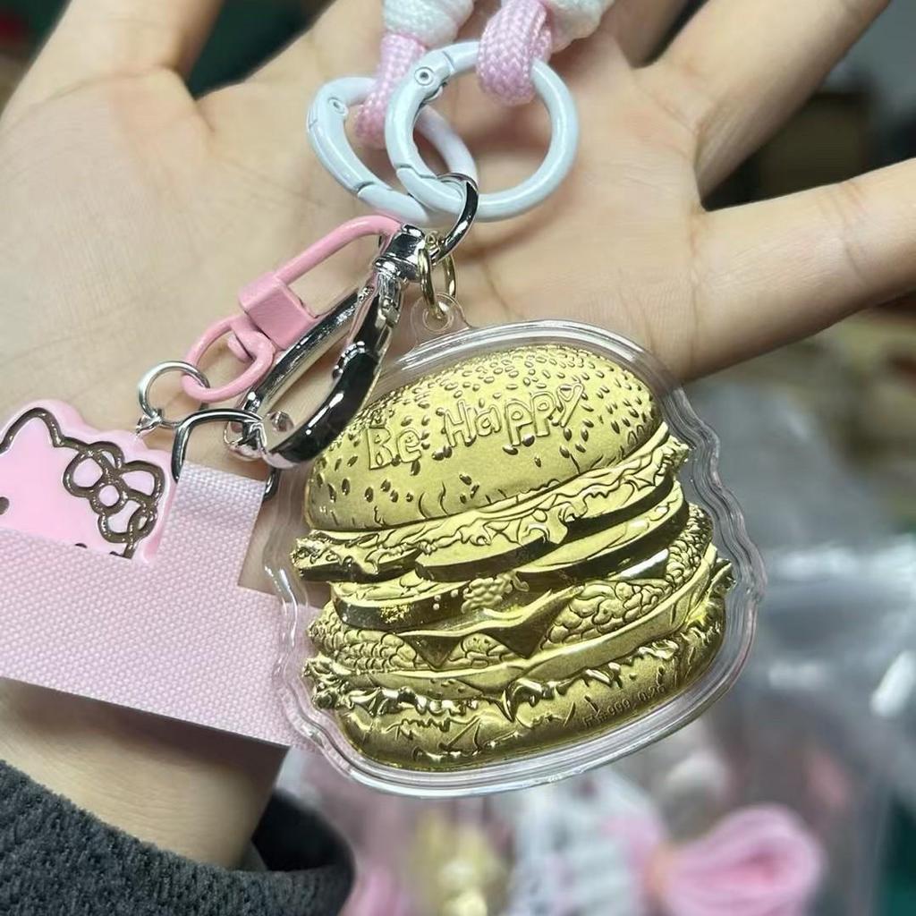 999 Pure Gold Hello Kitty Pendant & Keychain Charm