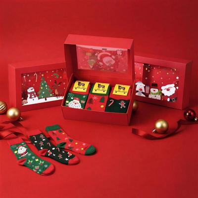 Weihnachtsstrumpf-Set aus 3 Stück (Zufällige Auswahl) G