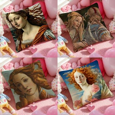 Birth Of Venus Cushion Cover Pattern Printed Pillowcase for Living Room Sofa Cushion Cover & Bedroom Decor