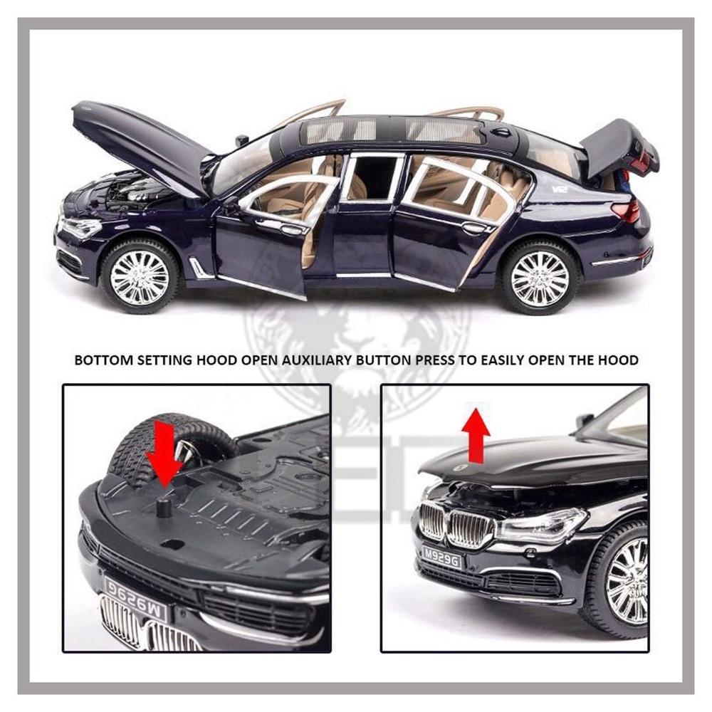 Clearance SalesKLT 1:24 BMW 760 Diecast Alloy Model Car for Kids Toys for Boys Toys for Kids Cars Toys