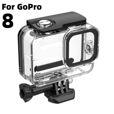 FitStill 60M Waterproof Case for GoPro Hero 8 Black Underwater Dive Housing with Protective Bracket - Accessory Included