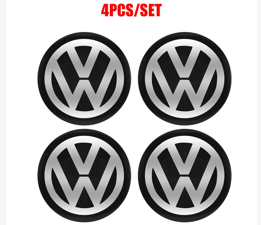 3D Styling Volkswagen Logo Car Wheel Center Cover Hub Cap Emblem sticker for VW RLine R32 Touareg CC Golf Passat GTI Polo Caddy