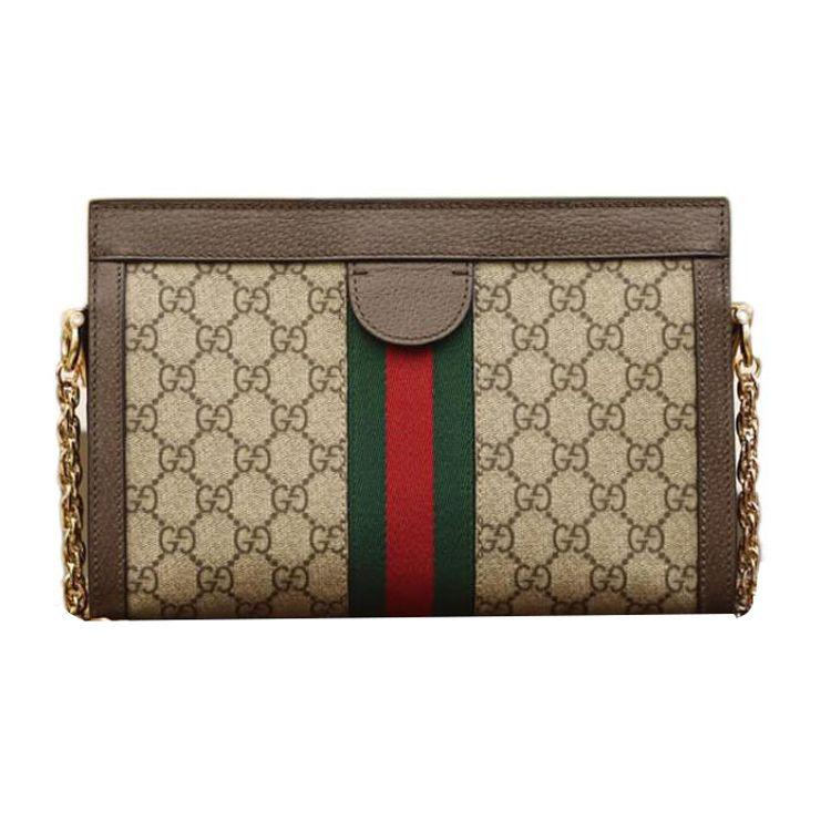 Gucci Ophidia Small Shoulder Bag GG Supreme Women Shoulder_bags Tan 503877-K05NG-8745