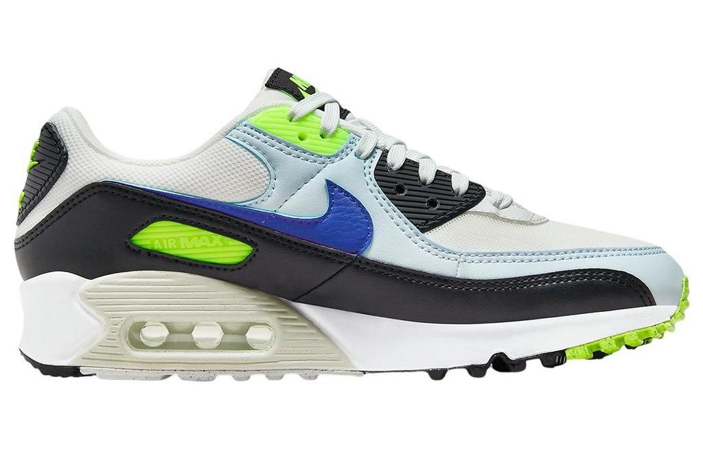 Nike Air Max 90 White Blue Tint Volt Women's DH8010-102