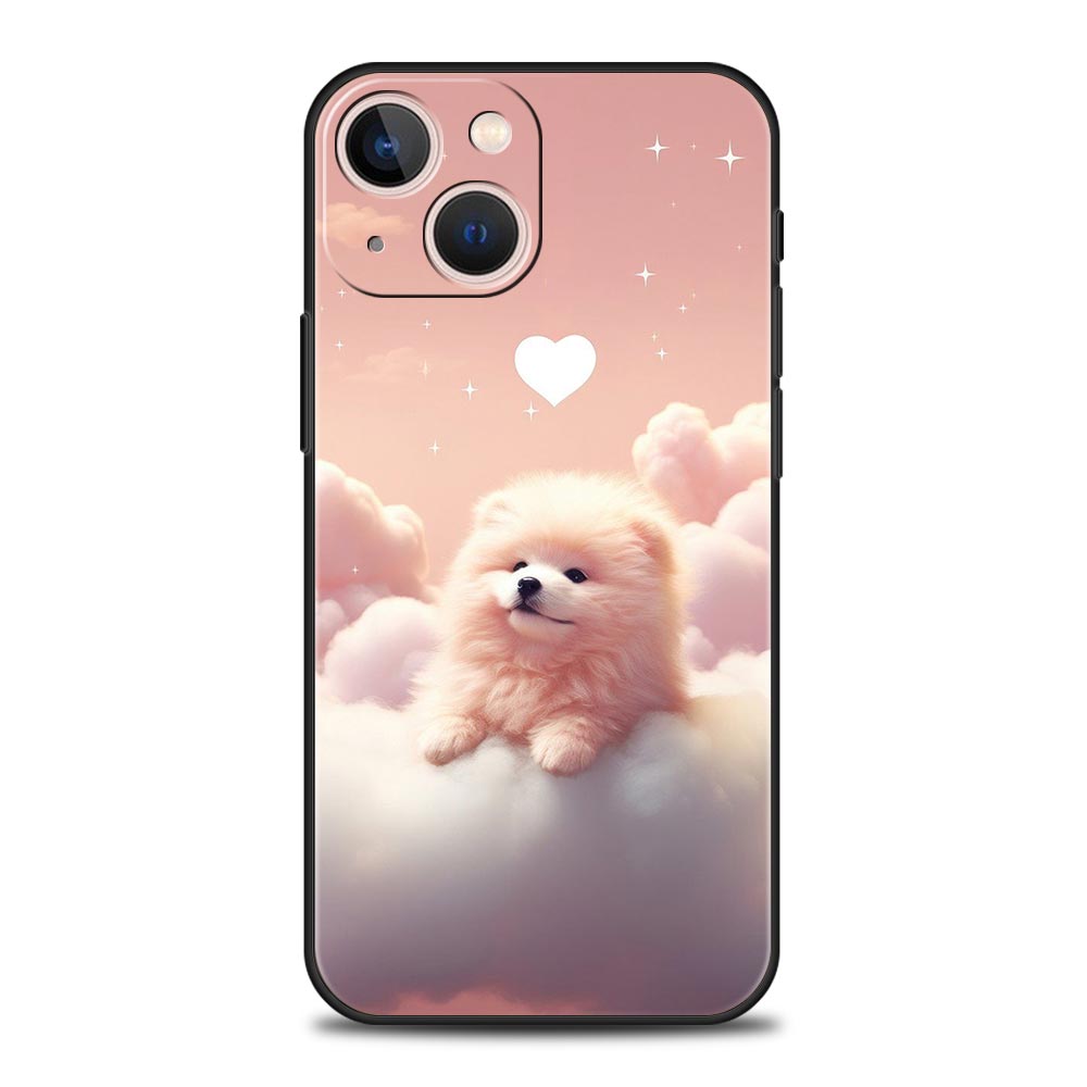 Cute Little Dog Phone Case Cover for iPhone 17 16 15 14 13 12 11 Pro Max 17 Air Plus Shockproof Soft TPU Shell Fundas Capas Bags