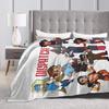 Soft Blanket Picnic Dispatch Game Throw Blanket  Flannel Bedspread For Bedroom Funny Sofa Bed Cover