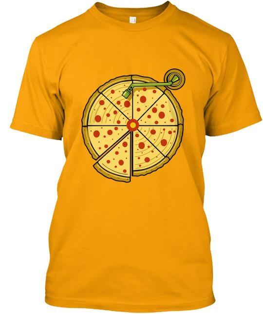 Pizza Vinyl T-Shirt XL