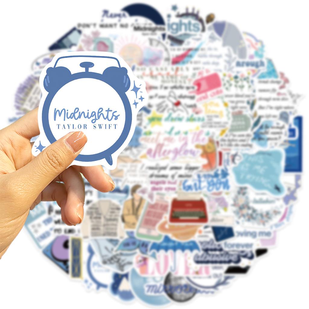 100 Small Fresh Version Without Avatar Taylor Swift Graffiti Stickers Decorate Guitar Notebook Suitcase DIY Waterproof Stickers