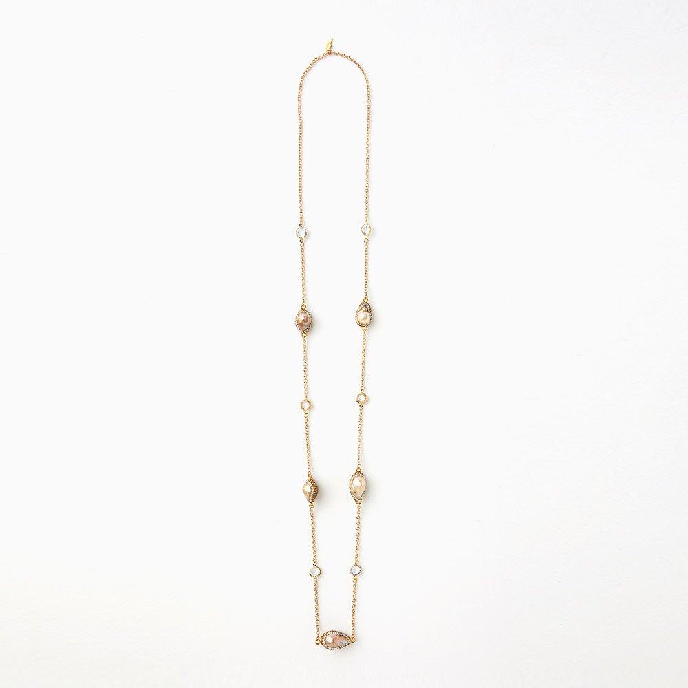 [Olivia Lauren] Pearl Pendant Long Necklace_Vycymwf7121