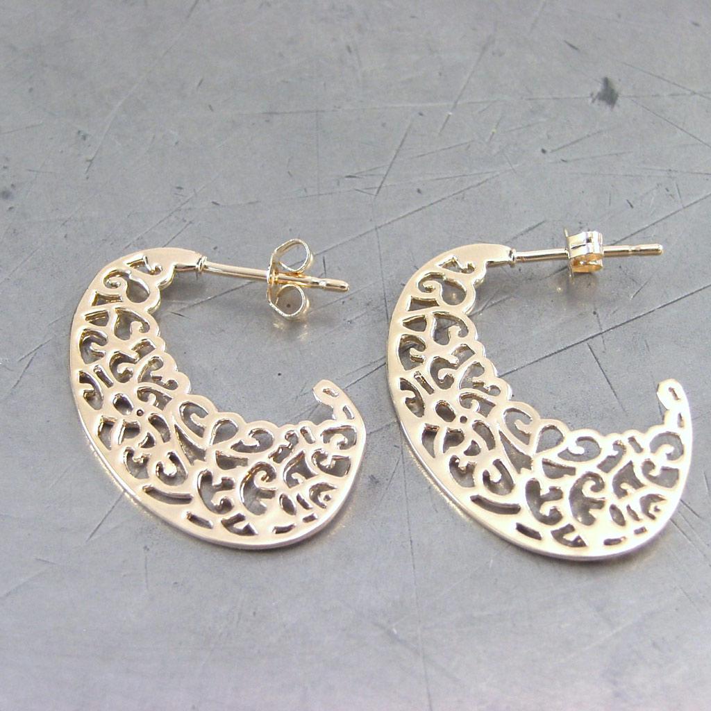Les Trésors De Lily [G5562] - 'Carmen' Hoop Earrings - 3 Cm