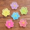 10pcs 22X23mm DIY Resin Accessories Five-petal Flower Pendant Accessories