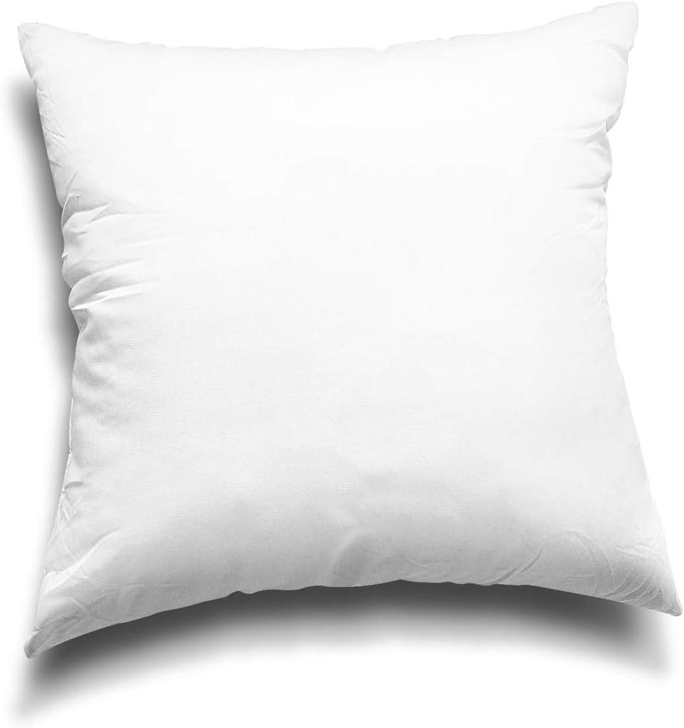 4-Pack White 18x18 Throw Pillow Inserts Lightweight Knitted Alternative Polyester Machine Washable Couch Cushion Sham