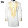 Men's Casual African Style Long Sleeve Print Shirt