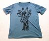 Giraffe With Glasses TShirt Unisexs Medium Blue Short Sleeve