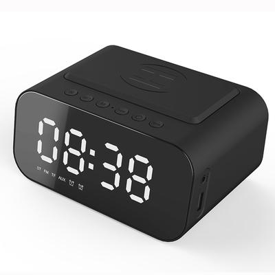 Clock Desktop Speake Wireless BT5.0 Speakers Wireless Charger Alarm Clock FM Radio MP3 Player