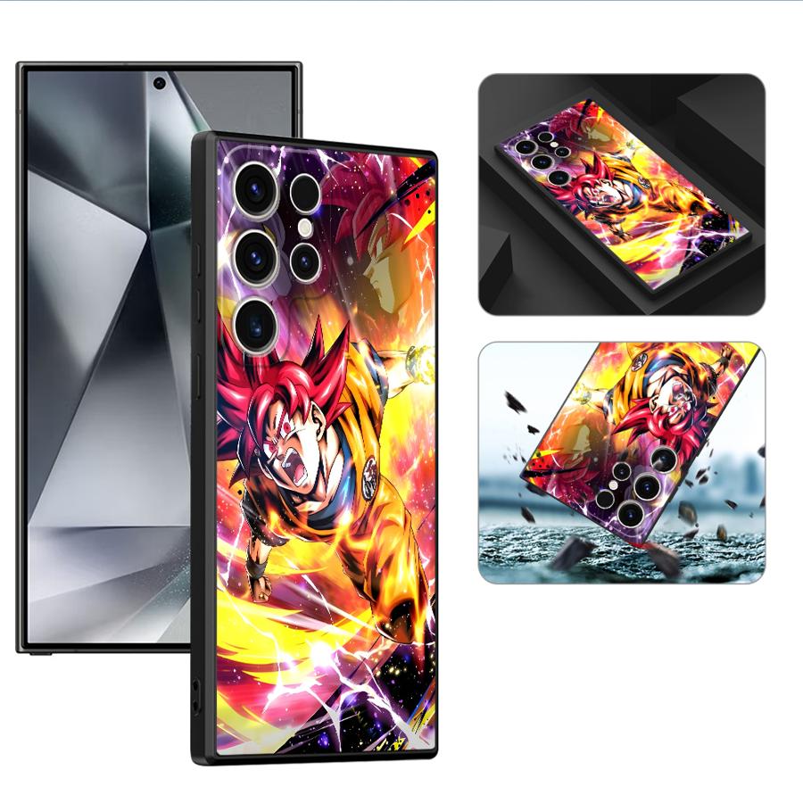 Dragon Ball Cartoon Goku Black Soft Phone Cover Case for Samsung Galaxy S23 Ultra S20 S25 Edge S21 FE S24 Plus