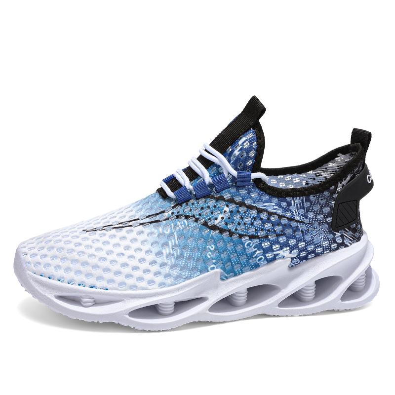 New Summer Men's Mesh Surface Breathable Lightweight Soft Soled Men's Shoes Non-slip Wear-resistant Casual Sports Shoes