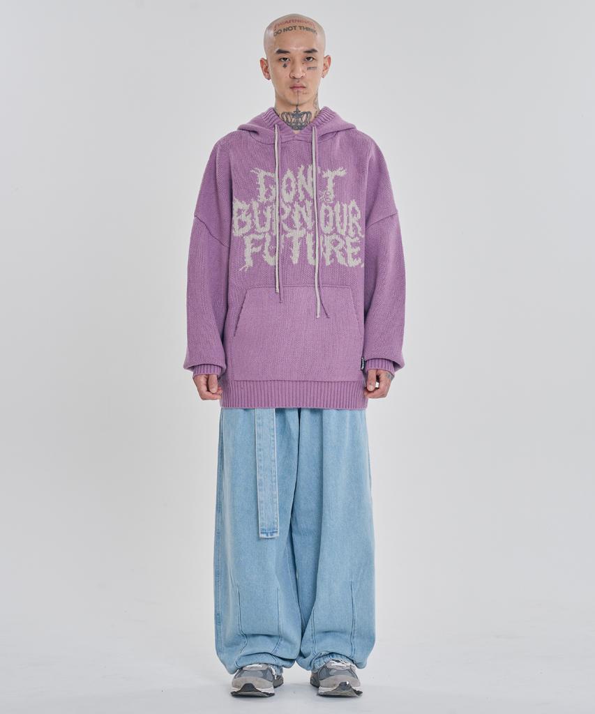 AJOBYAJO [Pba] Dbof Wool Knit Hoodie [Pink]