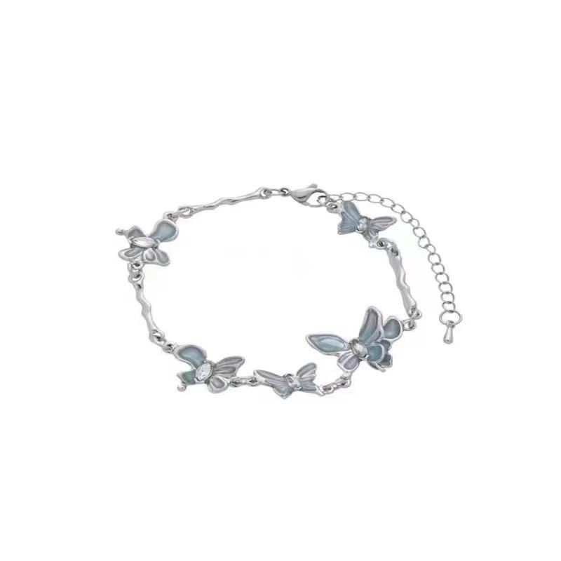 Butterfly Elegant Blue Bracelet For Women Trendy Simple Jewelry Geometric