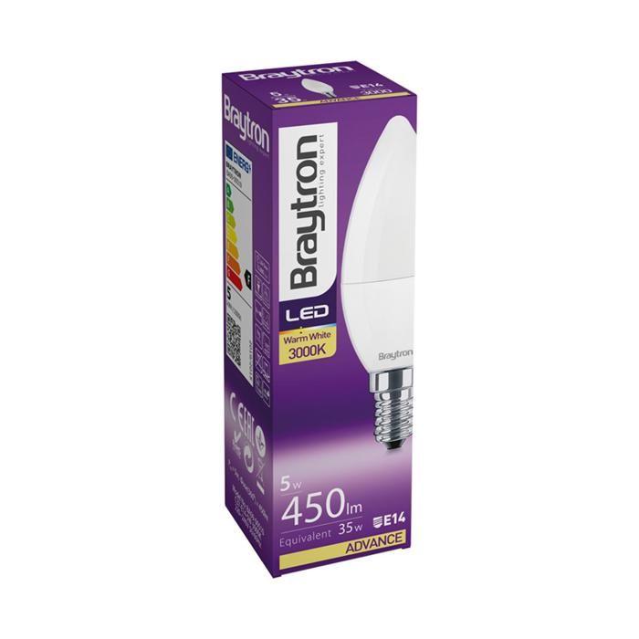 Ampoule LED flamme 5W (Eq. 35W) E14 4000K