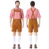 Men's Oktoberfest Suspenders Pants Bavarian Costume for Festival