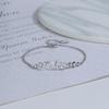 VENTFILLE 925 Sterling Silver Diamond-Studded Butterfly Bracelet Women's Fashion Temperament Flower Adjustable Bracelet
