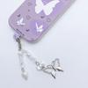 Fashion Star Bowknot Butterfly Hanging Pendant Sweet Phone Strap Bag Decoration Portable Hanging Lanyard for Girls Women