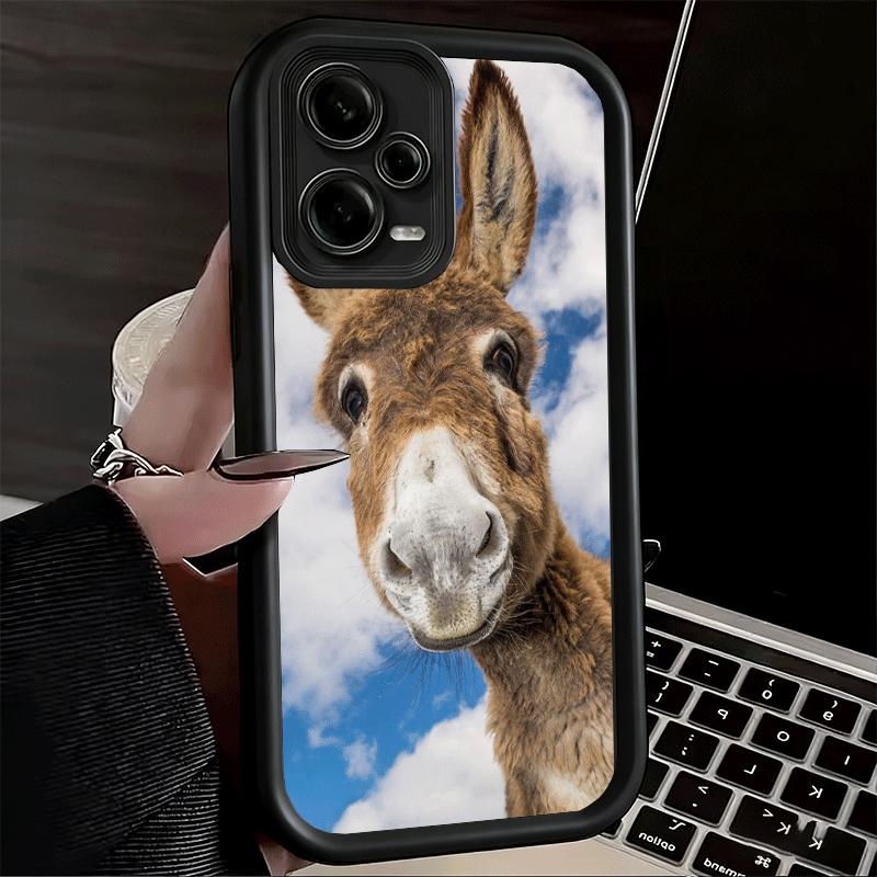 

Funny Donkey Animal Soft Phone Case for Xiaomi Redmi Note 15 14 13 12 11 Pro Plus 10S 11S 4G 11T 5G Shell Silicone Funda Redmi Note 15 Pro 4G