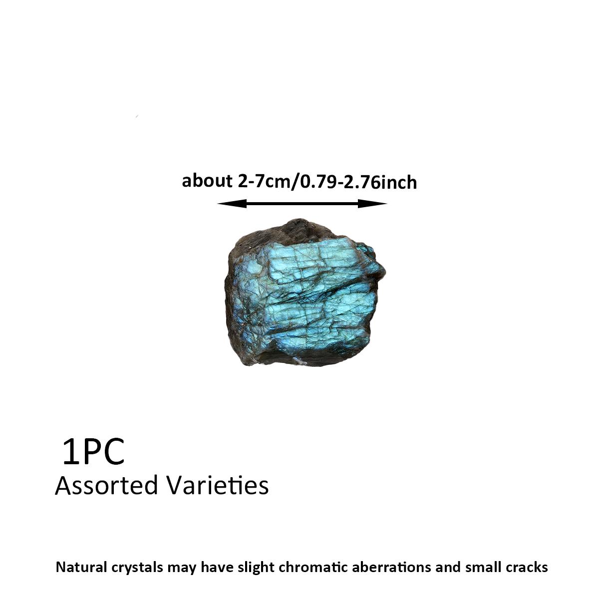 

1pc Natural Labradorite Raw Stone Handmade Unpolished Quartz Specimen Rough Landscape Aroma Diffuser Aquascape Stone decoration 2-3cm