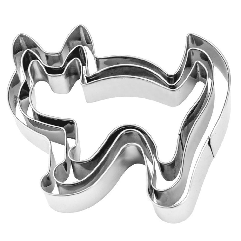 15PCS/SET 3D Bat Baking Molds Stainless Steel Pumpkin Cookie Cutter Biscuit Mold Halloween