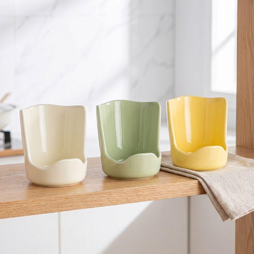 Heat-Resistant Soup Spoon Rack Minimalist Pot Lid Storage Rack Kitchen Storage Rack Desktop