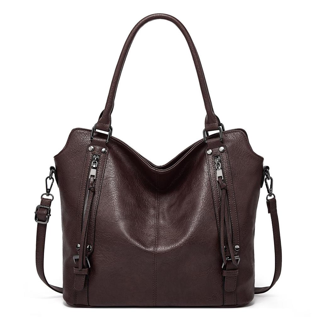Neue Damentaschen Große Taschen Tragbare Tragetaschen Weiches Leder Großraum-Umhängetaschen für Damen mit einer Schulter