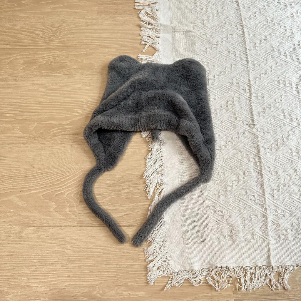 Cute Little Bear Plush Children's Hat Autumn and Winter New Style Woolen Ear Protection Hat Versatile and Cute Children's Woolen Hat