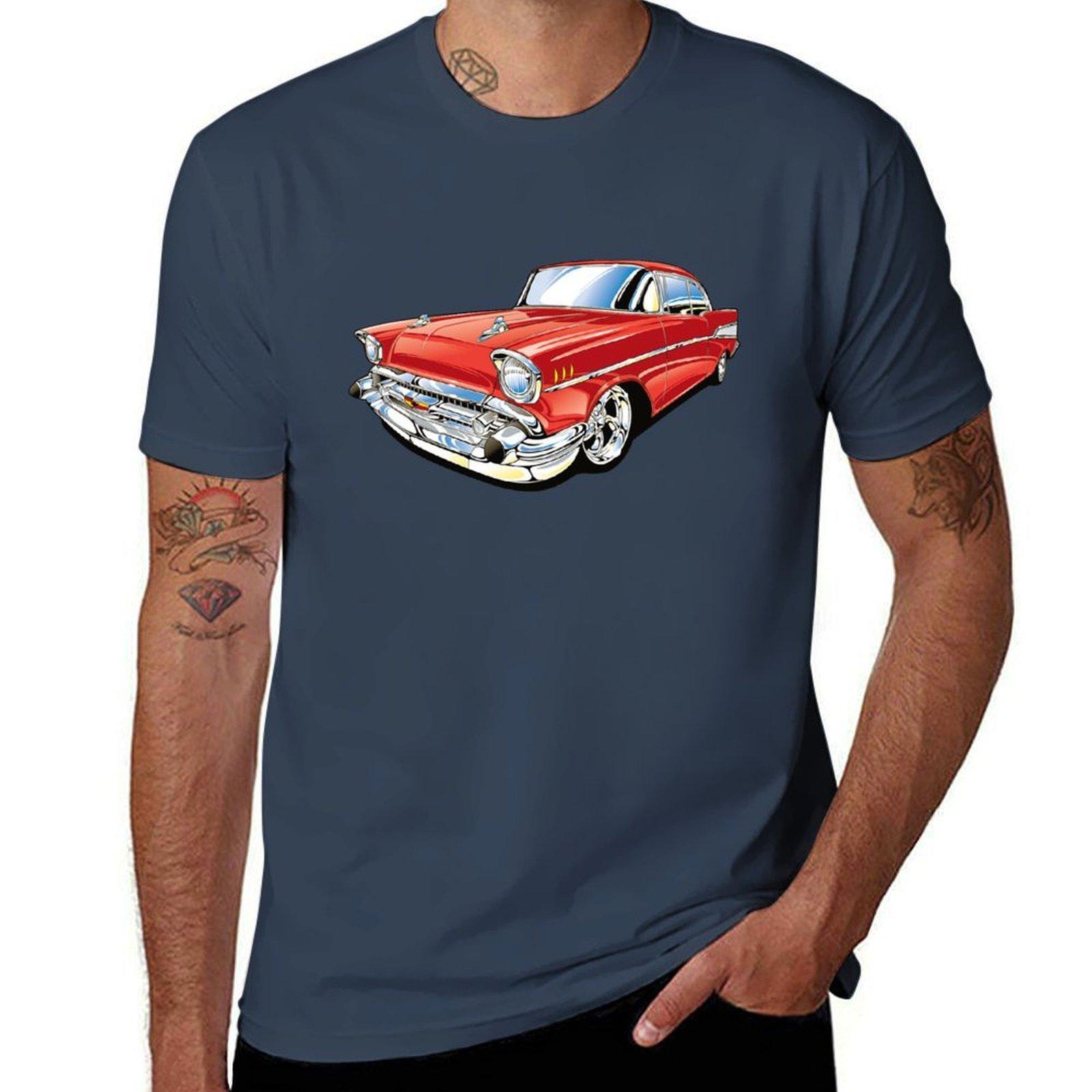 1957 Chevy Bel Air Tshirt Holiday All Match Tshirt S