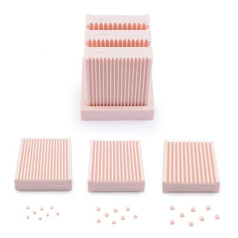 Narzędzie do ręcznego formowania kulek z gliny 2 w 1, 1&1,5&2 mm, do kwiatów żelowych 3D, do druku 3D, wielokrotnego użytku, do kształtowania koralików